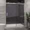 Anzzi 48 in. x 76 in. H Sliding Frameless Shower Door in Brushed Nickel w/ Tsunami Guard Tempered Glass SD-FRLS05701BN - alternate 1